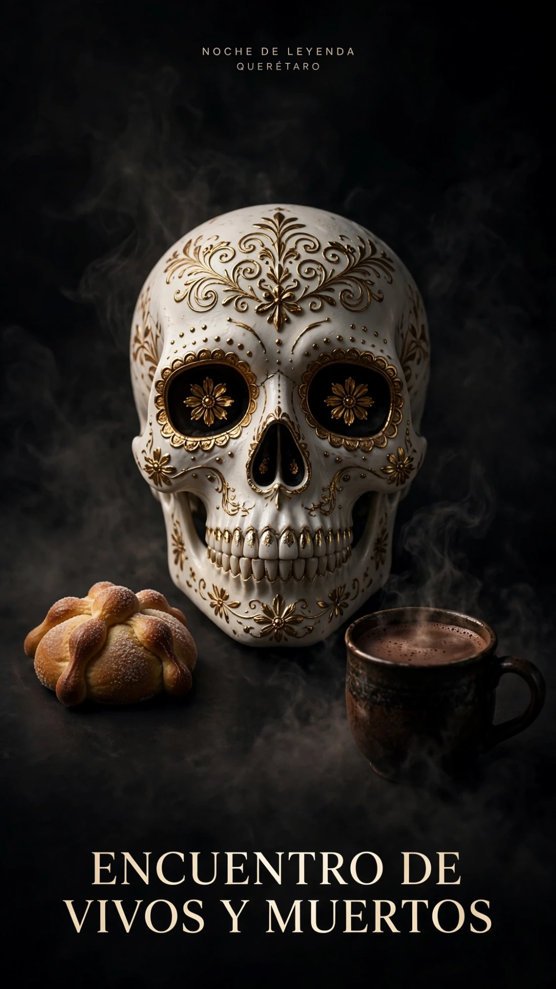 Cartel Encuentro de Vivos y Muertos