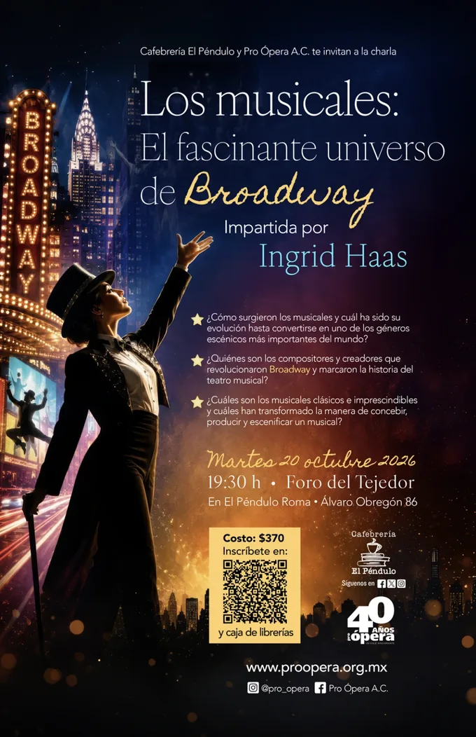 Cartel Los musicales: el fascinante universo de Broadway